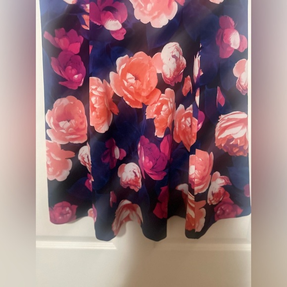 Women’s Eliza‎ J Navy Pink Floral Dress Party Evening Wedding Guest. Size 6. - Picture 4 of 5